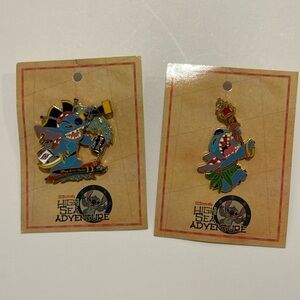 Disney Pins Disney Cruise Line Stitch’s High Sea Adventure Sea Adventure 2 pins